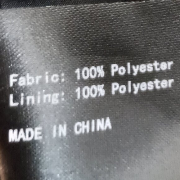 Createmo.us Black Trench Coat Double-Breasted Belted Coat Women’s Size Large L - Picture 15 of 16